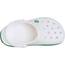 Crocs Unisex Kinder Crocband Clog T Clog, White/Green Ivy, 27/28 EU
