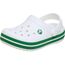 Crocs Unisex Kinder Crocband Clog T Clog, White/Green Ivy, 23/24 EU