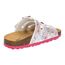 Lico Mädchen Bioline Flower Kids Pantoletten, Weiss Bunt, 33 EU