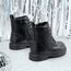 DREAM PAIRS Jungen Mädchen Stiefel Klassische Stiefel für Kinder Herbst Fashion Schnürstiefel Winterstiefel mittelere Stiefel Schwarz/PU 35 (EUR) KBO211