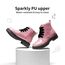DREAM PAIRS Jungen Mädchen Stiefel Klassische Stiefel für Kinder Herbst Fashion Schnürstiefel Winterstiefel mittelere Stiefel,Size 35,Rosa/Pu,SDBO2220K