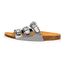 Lico Mädchen Bioline Kids Glitter Hausschuh, silber, 34 EU
