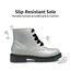 DREAM PAIRS Jungen Mädchen Stiefel Klassische Stiefel für Kinder Herbst Fashion Schnürstiefel Winterstiefel mittelere Stiefel,Size 28.5,Silber/Pu,SDBO2220K