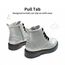 DREAM PAIRS Jungen Mädchen Stiefel Klassische Stiefel für Kinder Herbst Fashion Schnürstiefel Winterstiefel mittelere Stiefel,Size 33.5,Silber/Pu,SDBO2220K