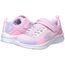 Skechers Mädchen Microspec Bright Retros Sneaker, Pink Synthetic Multi Trim, 33 EU