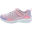 Skechers Mädchen Microspec Bright Retros Sneaker, Pink Synthetic Multi Trim, 35 EU