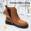 DREAM PAIRS Jungen Mädchen Stiefel Klassische Stiefel für Kinder Herbst Fashion Schnürstiefel Winterstiefel mittelere Stiefel,Size 28.5,Kamel,KBO211