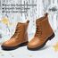DREAM PAIRS Jungen Mädchen Stiefel Klassische Stiefel für Kinder Herbst Fashion Schnürstiefel Winterstiefel mittelere Stiefel,Size 30,Kamel,KBO211