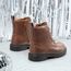 DREAM PAIRS Jungen Mädchen Stiefel Klassische Stiefel für Kinder Herbst Fashion Schnürstiefel Winterstiefel mittelere Stiefel,Size 35,Braun/Pu,KBO211