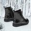 DREAM PAIRS Jungen Mädchen Stiefel Klassische Stiefel für Kinder Herbst Fashion Schnürstiefel Winterstiefel mittelere Stiefel,Size 35,Alles Schwarz,KBO211
