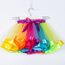 Hifot Einhorn Kostüm Prinzessin Set 2 Stück，Regenbogen Tutu Rock Mädchen Kostüm Tüllrock,Einhorn Haarreif für Mädchen für Unicorn Cosplay Kindergeburtstag Karneval