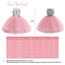 URAQT Mädchen Prinzessin Kleid, Mädchen Einhorn Cosplay Karneval Verkleidung Party Hochzeit Prinzessin Kleid mit Halskette und Stirnband, 110CM, Rosa