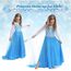 ACWOO Kostüm Mädchen, Kinder Prinzessin Kleidfür, Kinder Kleid mit Krone Zauberstab für Halloween Weihnachten Verkleidung Karneval
