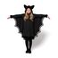 Spooktacular Creations Vampirfledermaus-Kostüm, leuchtet im Dunkeln, Mädchen-Kostüm mit schwarzen und silbernen Fledermausflügeln für Kinder, Vampirfledermaus (mittel)