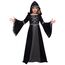 Spooktacular Creations Schwarzes Kostüm mit Kapuze-Roben für Mädchen, Märchen-Hexenkostüm Halloween Rollenspielparty-L (10-12 Jahre)