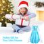 URAQT Kostüm Kinder Mädchen, 9-teiliges Set Kleid Kinder mit Krone Diadem Handschuhe Zauberstab für Weihnachten Verkleidung Karneval Halloween Geburtstag Party,150CM