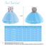 URAQT Mädchen Prinzessin Kleid, Mädchen Einhorn Cosplay Karneval Verkleidung Party Hochzeit Prinzessin Kleid mit Halskette und Stirnband, 150CM, Blau