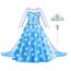 ACWOO LED Leuchtend Prinzessin Kleid, Kostüm Mädchen, Kleid Kinder Set mit Krone Zauberstab, Kostüm Accessoires für Weihnachten Verkleidung Karneval Halloween