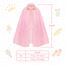 ACWOO Prinzessin Umhang Kinder Mädchen, ELSA Prinzessin Kostüm mit Krone, Halloween Kostüm Umhang Kinder, Prinzessin Cape für Karneval Cosplay Party (rosa, L)