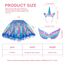 Hifot Einhorn Kostüm Prinzessin Set 3 Stück，Regenbogen Tutu Rock Mädchen Kostüm Tüllrock,Einhorn Haarreif Flügel für Mädchen für Unicorn Cosplay Kindergeburtstag Karneval