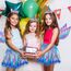 Hifot Einhorn Kostüm Prinzessin Set 3 Stück，Regenbogen Tutu Rock Mädchen Kostüm Tüllrock,Einhorn Haarreif Flügel für Mädchen für Unicorn Cosplay Kindergeburtstag Karneval