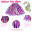 Hifot Einhorn Kostüm Prinzessin Set 3 Stück，Regenbogen Tutu Rock Mädchen Kostüm Tüllrock,Einhorn Haarreif Flügel für Mädchen für Unicorn Cosplay Kindergeburtstag Karneval