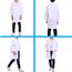 CoatCool Arztkittel Kinder Kittel Baumwolle Laborkittel für Junge Mädchen Chemie Kittel Labormantel Langarm Medizin Laborkittel Weiß Kostüm Doktor Mantel Kinder für Schüler Studium Labor, M