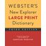 Webster's New Explorer Large Print Dictionary