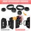 BDSM Bondage Handgelenk Oberschenkel und Knöchelriemen Fesseln Set, Sexspielzeug für Frauen mit Verstellbaren Beinriemen Handschellen, Leder 3 in 1 Kit für Paare Anfänger Spiel (Dark)