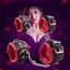 Hanyi Leder SM Handschellen Gepolstert Schwamm Erotik Handfesseln/Fußschellen Bondage Set Sexspielzeug für Damen Männer (Handschellen)
