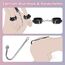 BDSM Anal Hook Fesseln Kit Bondage-Set Bettfesseln Analhaken mit Zugkette, Erotik Bondageset Restraints Anal Plug Buttplug mit Verstellbaren Handschellen Halsband, Fetisch Rollenspiele SM Sexspielzeug