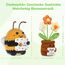 WenmthG Danke Geschenk Positive Mehrfarbig Blume und Pocket Hug Biene, Positive Kartoffel Deutsch Glücksbringer Kleines Dankeschön Geschenk 2 Stück