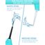 Einlauf zur Darmreinigung 224ML, Po Dusche Irrigator Darmspülung • Intimdusche zur Analdusche und Vaginaldusche für Herr&frau mit 3 x Abnehmbare, Komfortable, Schlanke Duschkopf-Düsen（Blau）