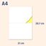 25 Blatt, Etiketten Selbstklebend Versandetiketten Aufkleber A4 (210 x 148,5mm, A5)
