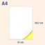 150 Blatt - Sticker Papier zum Bedrucken A4, Etiketten Selbstklebend Bedruckbar Aufkleber - 297 x 210mm