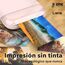 Liene Zink Fotopapier 2x3''(50 Stück), kompatibel mit Liene Pearl K100 Mini Fotodrucker, 50x76mm Premium Fotopapier mit Selbstklebender Rückseite, Sofortbildfilm