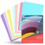 100x Blatt - Pastellpapier 250 g/m² - mit 10x verschiedene Mint Farben - Papier zum Basteln & gestalten - Bastelpapier & Tonkarton & Buntpapier für Karten-Bastelsets