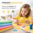 50x Glitzerpapier in A4: Buntes Glitter Papier mit 250 g/m² - Ideal für Bastelarbeiten und kreatives Gestalten - Fotokarton und Druckerpapier für Bastelpapier (50x Glitzerpapier - 250 g/m², 100)
