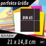 perfect ideaz 75 Blatt Tonkarton DIN-A5, 15 Farben, 180 g/m², made in Germany, Blauer Engel zertifiziert (15 Farben)