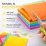100x Papier bunt - 140 g/m² - Bastelpapier & Buntpapier - für Drucker & Basteln - Tonpapier & Tonkarton