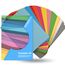 50x Tonpapier Papier bunt - 220 g/m² - Bastelpapier & Buntpapier - für Drucker & Basteln - Tonpapier & Tonkarton
