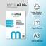 A3-Papier, 80 g, Packung mit 500 Blatt, Multifunktionspapier für Inkjet- und Laserdrucker, A3-Blätter, 297 x 420 mm, ideal für Büro und Zuhause · m-office (500 Blatt)
