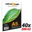 versando 20.000 Blatt Papier DIN A5 HighWhite 80 Druckerpapier Universalpapier Kopierpapier hochweiß (148 x 210 mm) 4 Kartons
