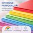 50 Blatt A4 Tonpapier - 220 g/m² Papier - Tonkarton mit 10 Farben bunt Bastelpapier & Bastelkarton zum Basteln & Gestalten - Buntes Papier