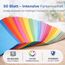50 Blatt A4 Tonpapier - 220 g/m² Papier - Tonkarton mit 10 Farben bunt Bastelpapier & Bastelkarton zum Basteln & Gestalten - Buntes Papier