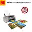 Kodak 9891161 Fotopapier, 180 g/m², glänzend, A6 (10 x 15 cm), Tintenstrahldrucker (Packung mit 2)