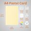 Hawksbill Papier 160 g/m² Mehrzweck-Pastell-Regenbogenfarben, 100 Stück dickes, hochwertiges, helles Druckerpapier im A4-Format – Kopierpapier für Zuhause, Büro und Schreibwaren