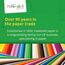 Hawksbill Papier 160 g/m² Mehrzweck-Pastell-Regenbogenfarben, 50 Stück dickes, hochwertiges, helles Druckerpapier im A4-Format – Kopierpapier für Zuhause, Büro und Schreibwaren