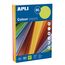 APLI 15287- farbig sortiertes Papier, fluoreszierende Farbtöne, A4, 80g, 500 Blatt