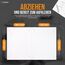 50 Blätter 2 Etikett pro Blatt | Sticker Papier zum Bedrucken A5 | Selbstklebendes A4-Papier für Drucker | Tintenstrahldrucker, Laserdrucker und Fotokopierer.